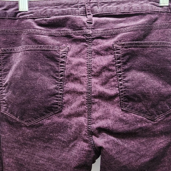 ANA Jeans A New Approach Women's 12 Velvet Burgundy Red a.n.a Pants - Picture 1 of 8